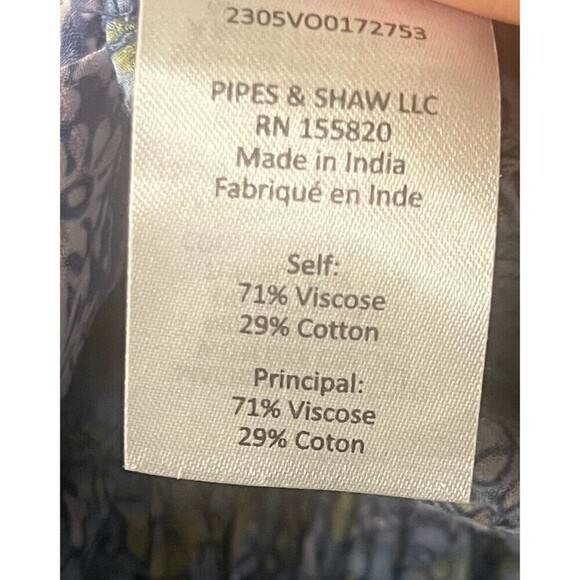 Veronica Beard Windansea Paisley Maxi Dress Blue Electric Multi Size XS NWT - Picture 12 of 12